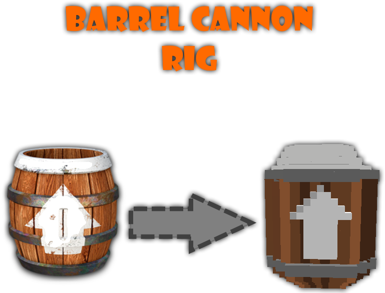 Donkey Kong Barrel Cannon Concept PNG image