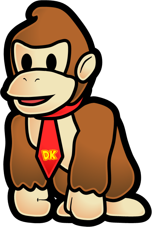 Donkey Kong Character Artwork PNG image