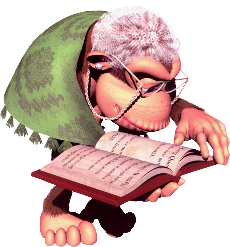 Donkey Kong Reading Book PNG image