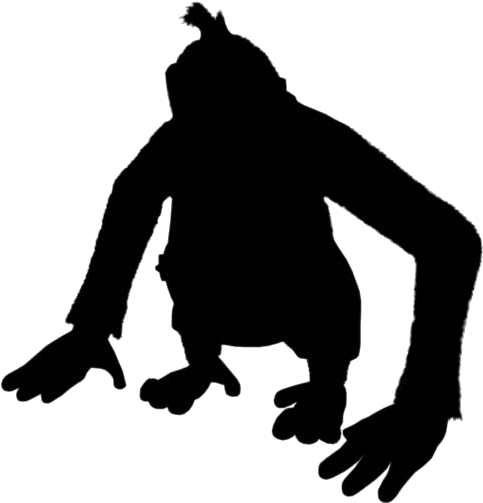 Donkey Kong Silhouette PNG image