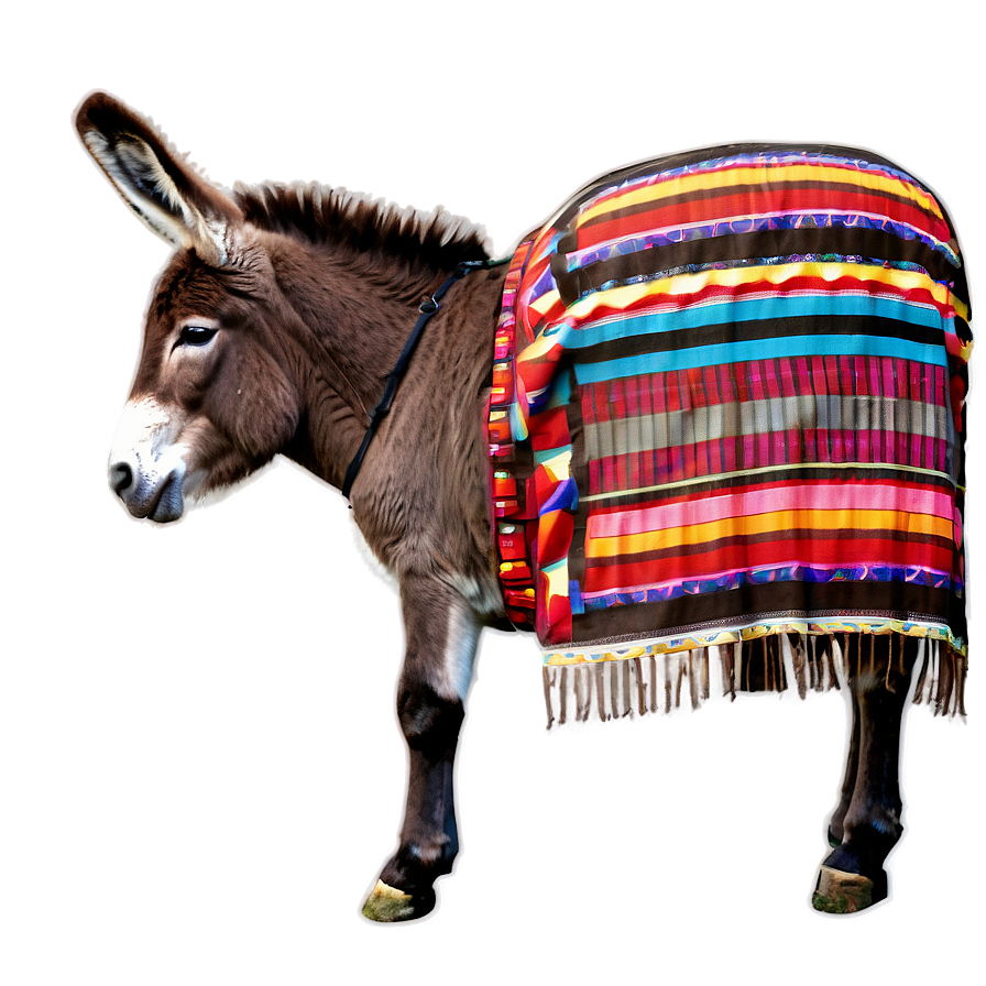 Donkey With Blanket Png 30 PNG image