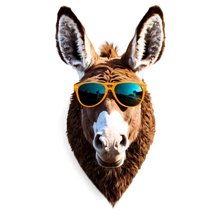 Donkey With Sunglasses Png Wqw77 PNG image