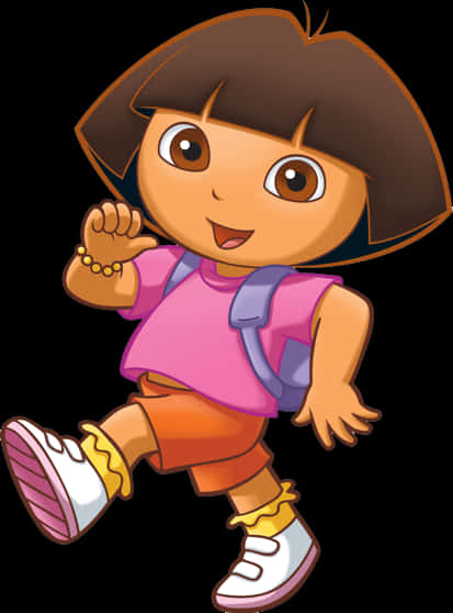 Dora The Explorer Animated Character PNG image