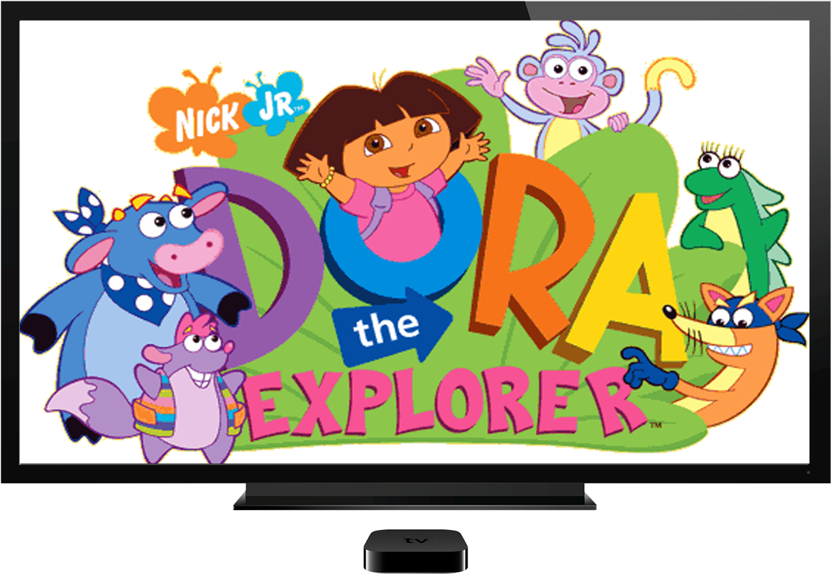 Dora The Explorer T V Show Display PNG image