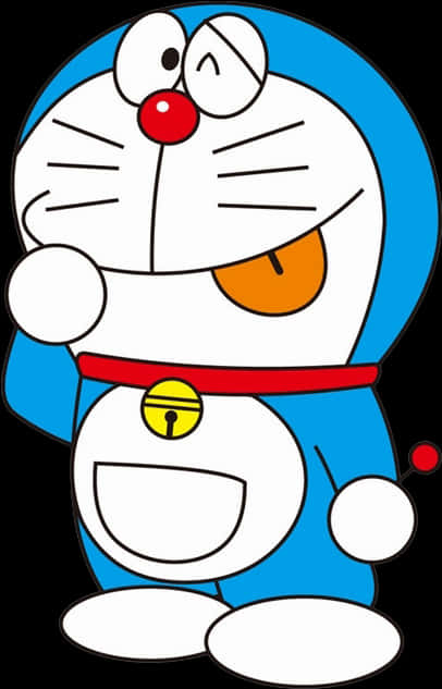 Doraemon Standing Smile PNG image