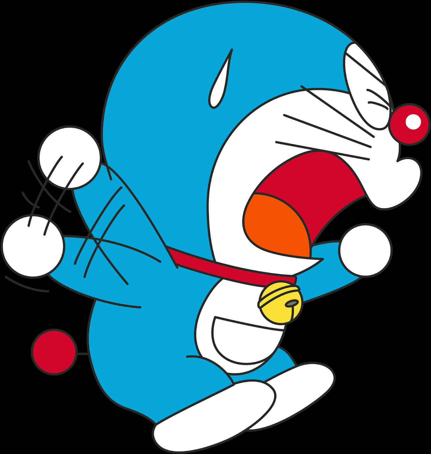 Doraemon_ Tripping_ Over PNG image