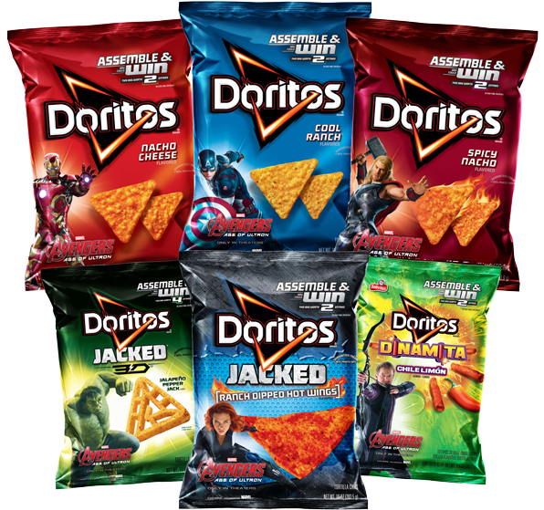 Doritos Avengers Crossover Promotion PNG image