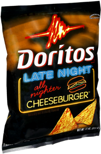 Doritos Late Night Cheeseburger Flavor PNG image