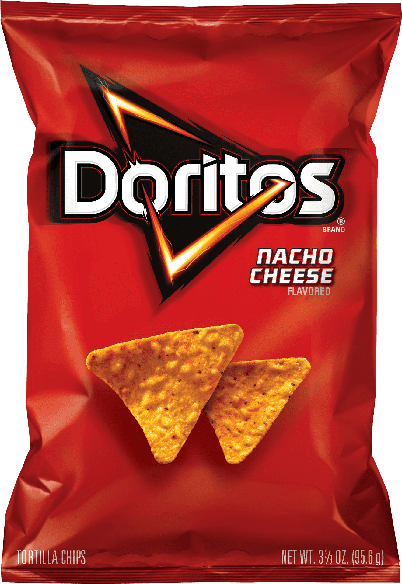 Doritos Nacho Cheese Flavored Chips Package PNG image