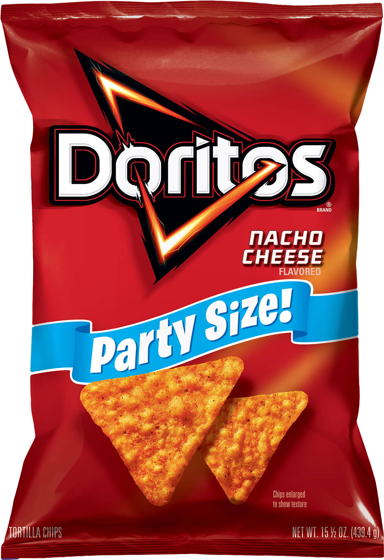 Doritos Nacho Cheese Party Size Bag PNG image