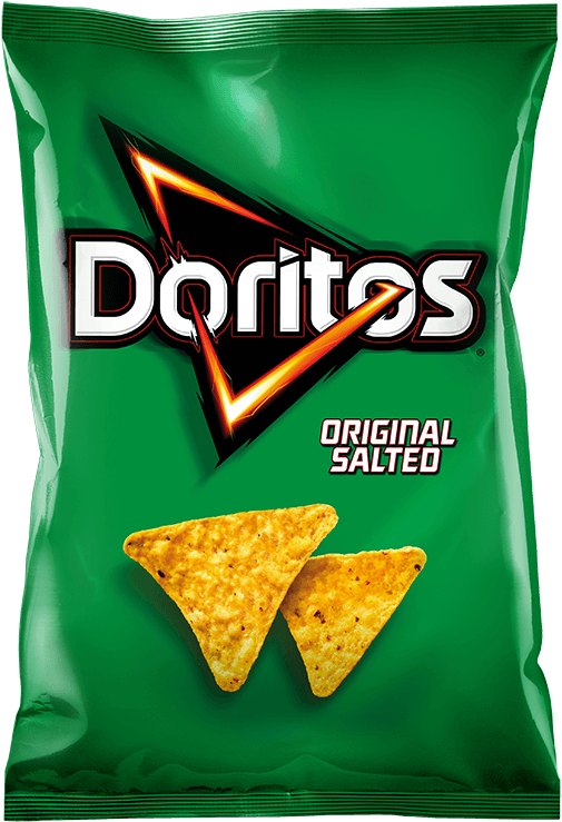 Doritos Original Salted Chips Package PNG image