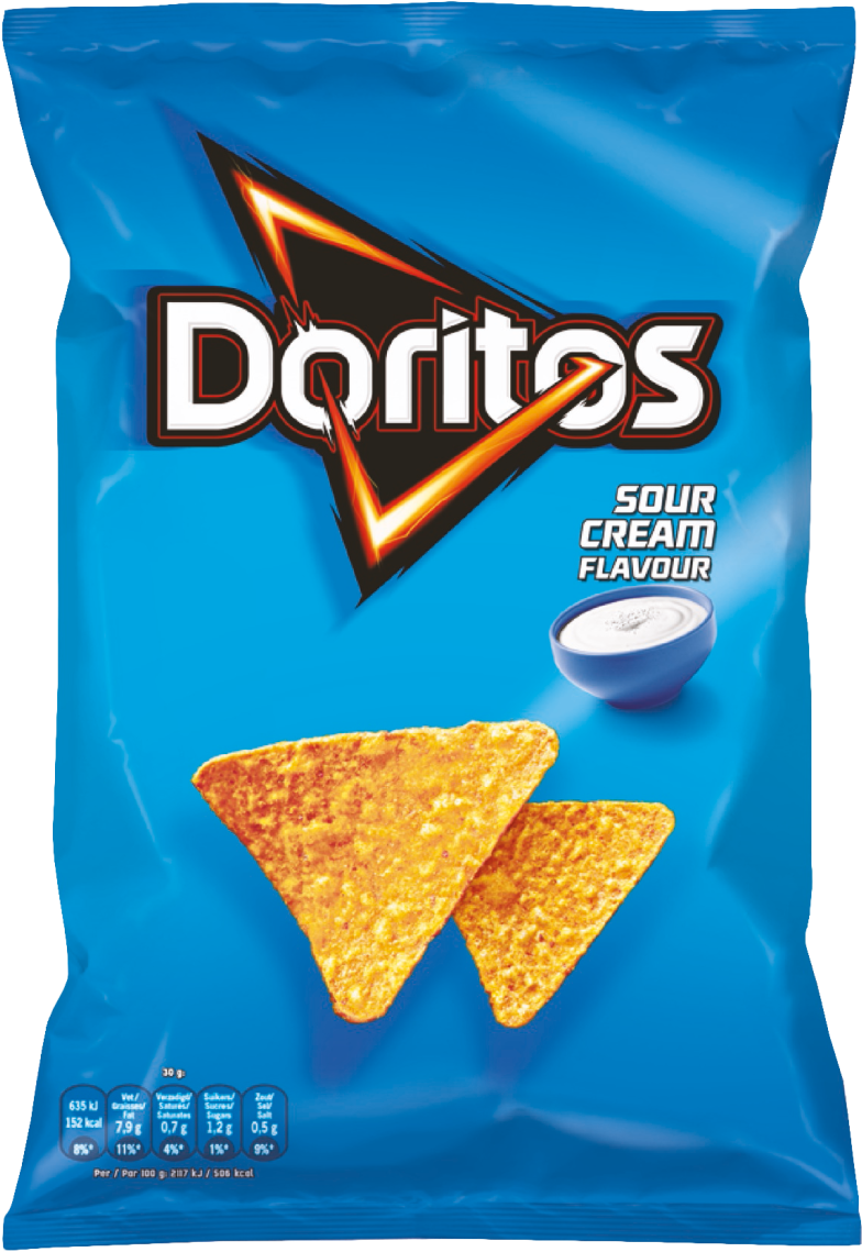 Doritos Sour Cream Flavour Package PNG image