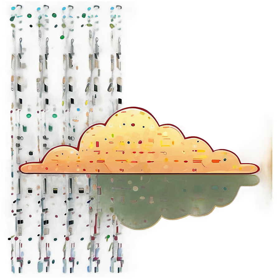 Dotted Line Cloud Shape Png 05252024 PNG image