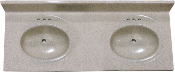 Double Basin Sink Design PNG image
