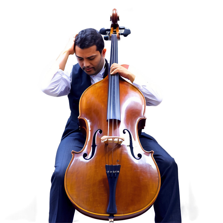 Double Bass Player Png 06242024 PNG image