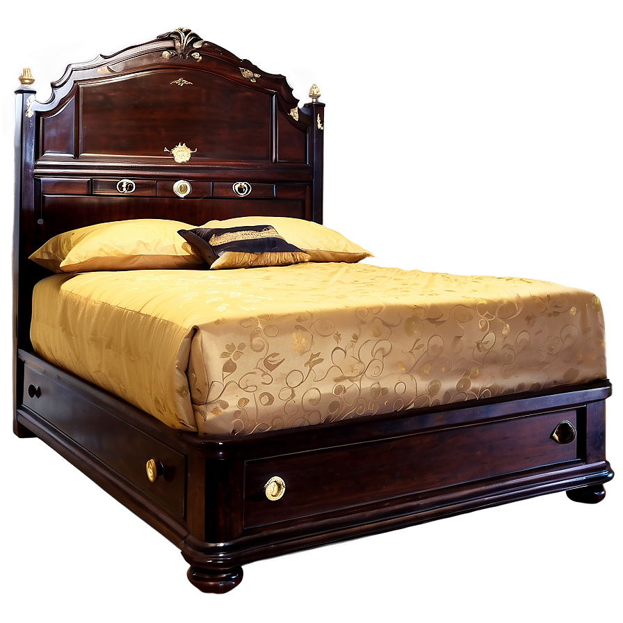 Double Bed Furniture Png 05042024 PNG image