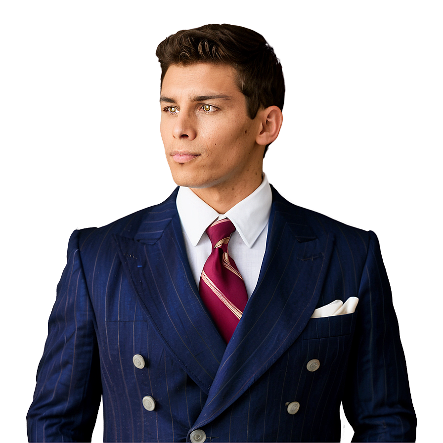 Double Breasted Suit And Tie Png Ctd PNG image