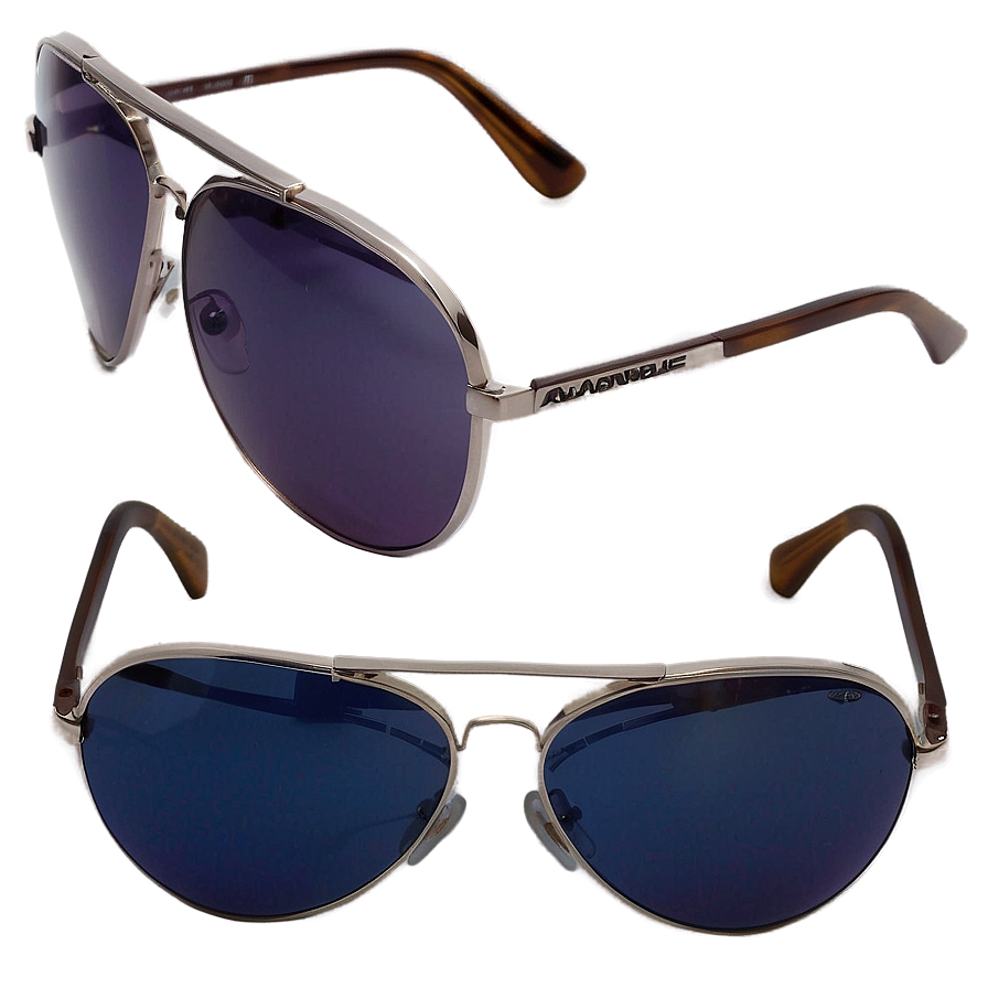 Double Bridge Aviator Sunglasses Png Opr30 PNG image