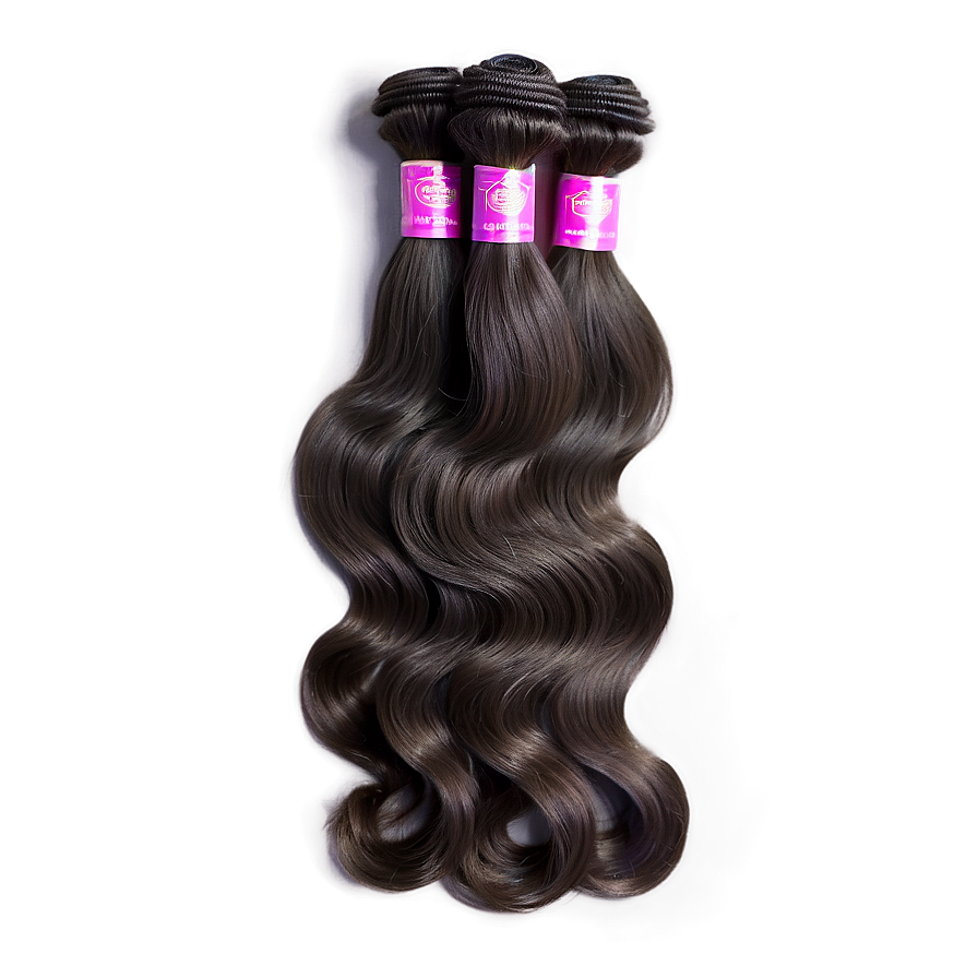 Double Drawn Hair Bundles Png 06122024 PNG image