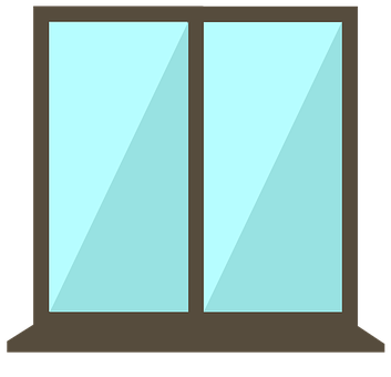 Double Pane Window Illustration PNG image