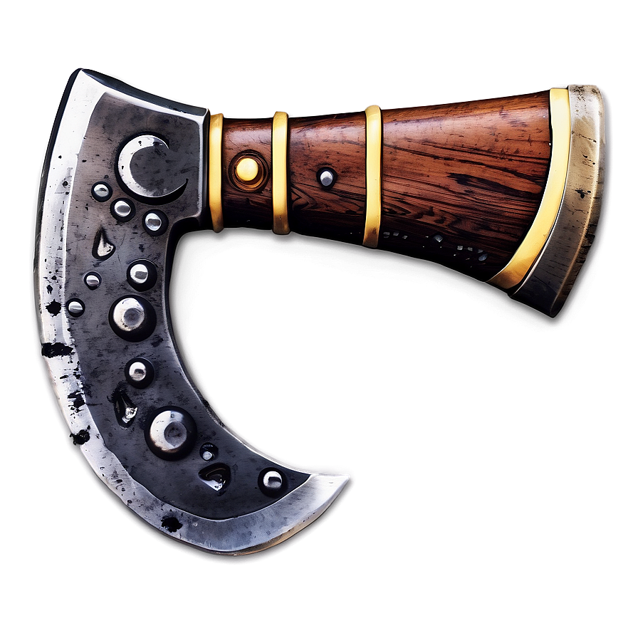 Double-sided Axe Art Png 05252024 PNG image