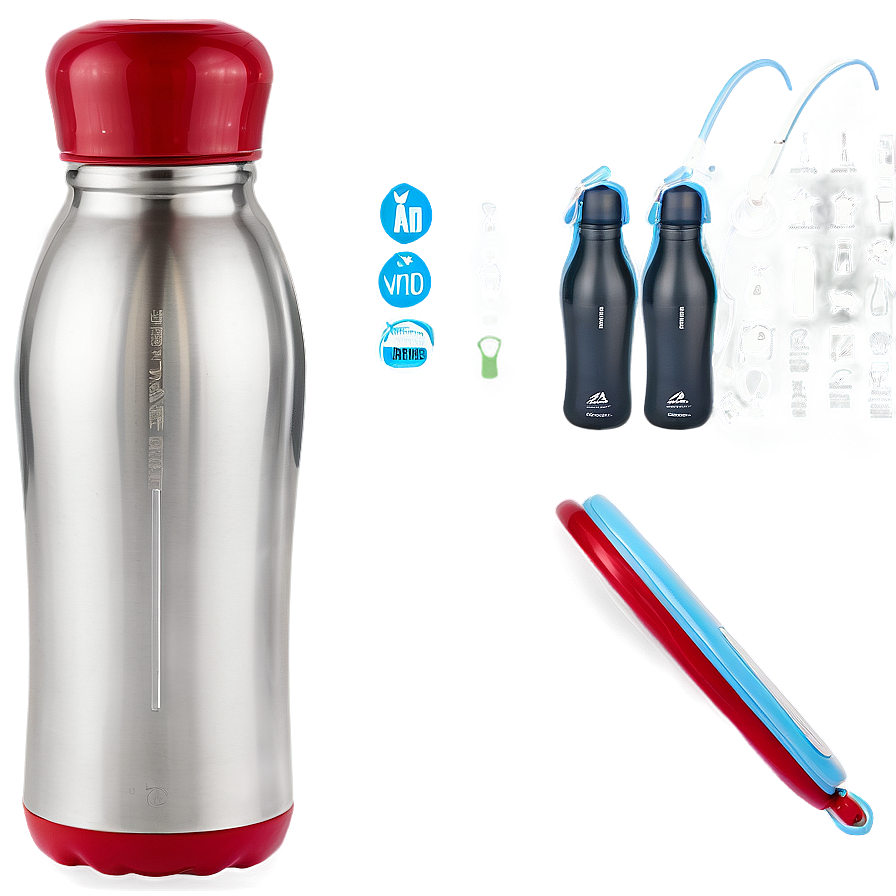 Double Wall Reusable Water Bottle Png Xix PNG image