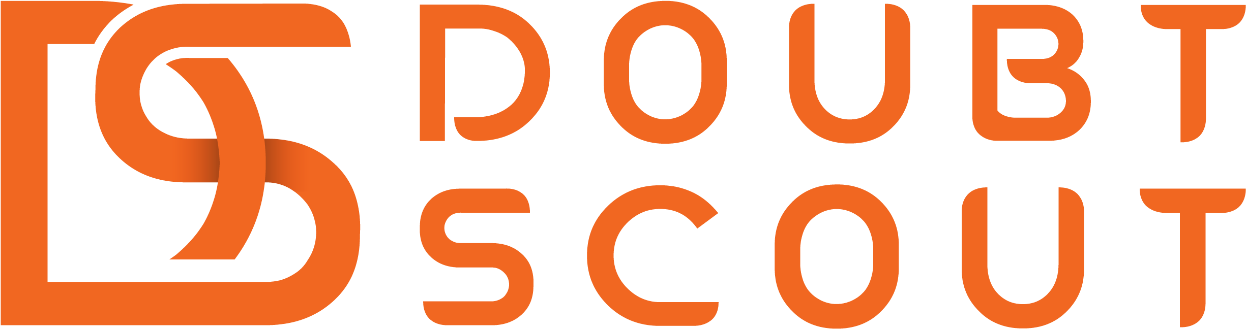 Doubt Scout Logo Orangeand Gray PNG image