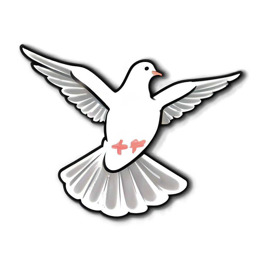 Dove Outline Clipart Png 06262024 PNG image