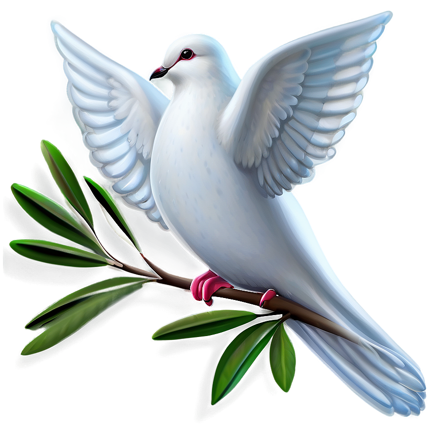 Dove With Olive Branch Clipart Png Bjw PNG image