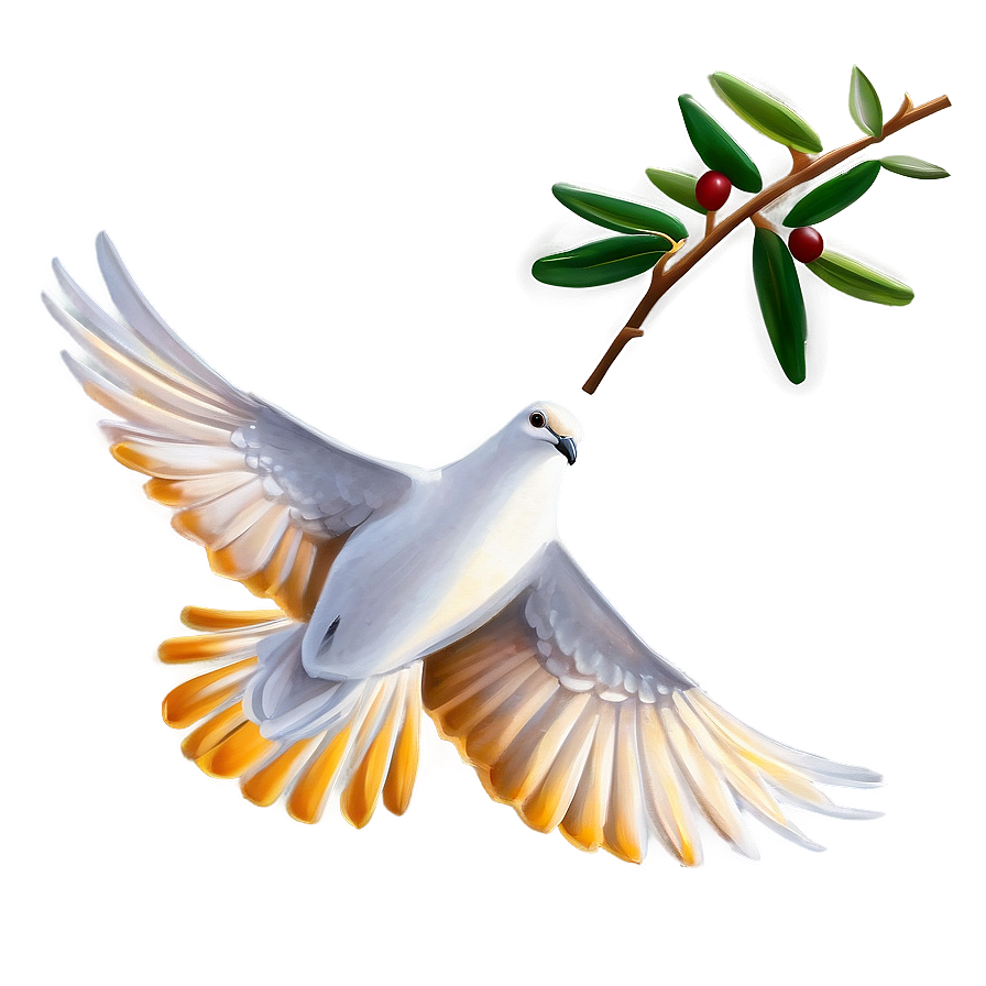 Dove With Olive Branch Png 34 PNG image