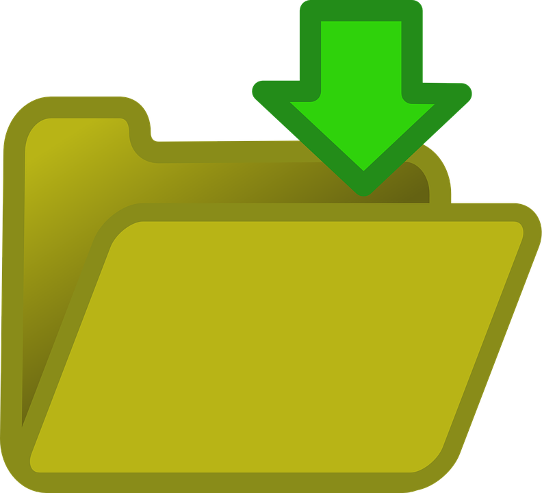 Download Folder Icon Green Arrow PNG image