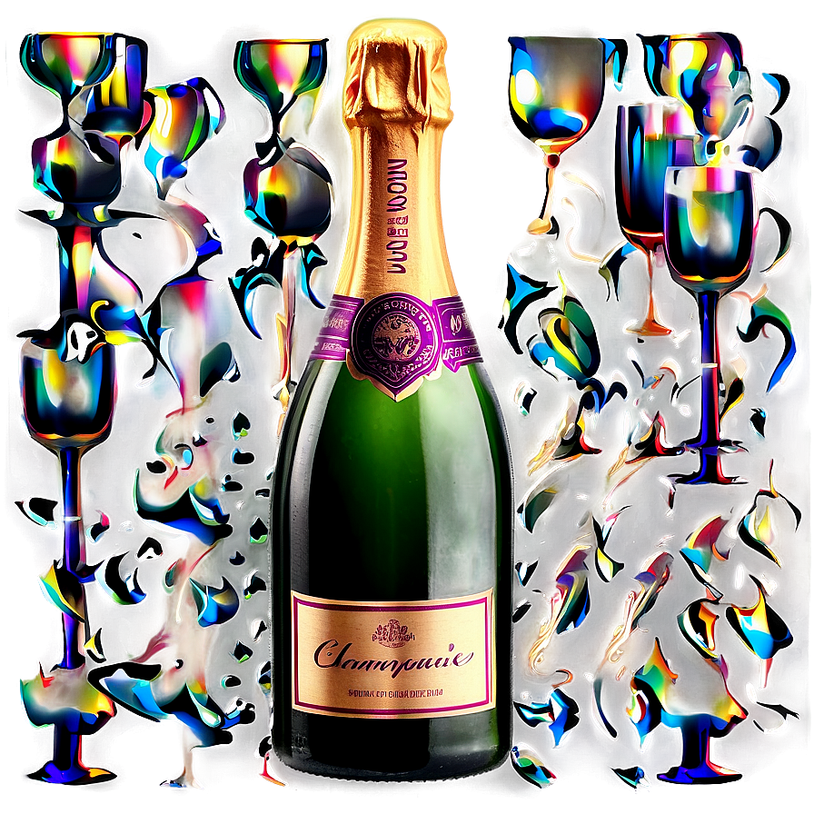 Download Premium Champagne Bottle Png 05232024 PNG image