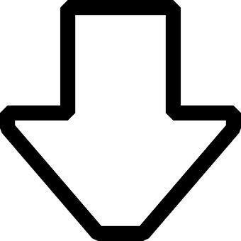 Downward Black Arrow Icon PNG image