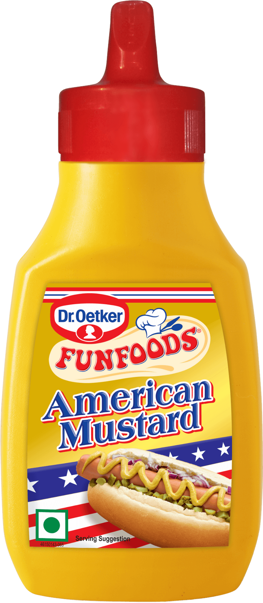 Dr Oetker American Mustard Bottle PNG image