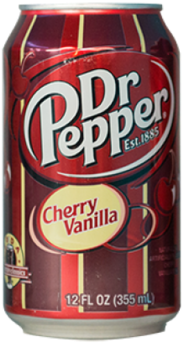Dr Pepper Cherry Vanilla Can PNG image