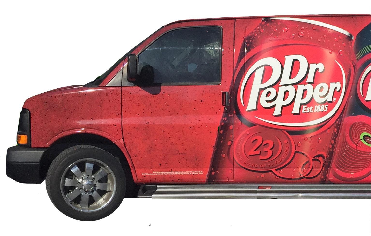 Dr Pepper Van Wrap PNG image