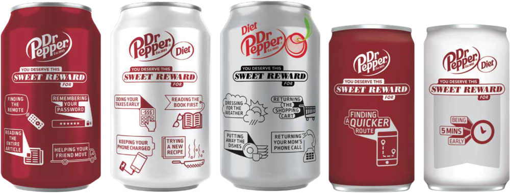 Dr Pepper Variety Cans PNG image
