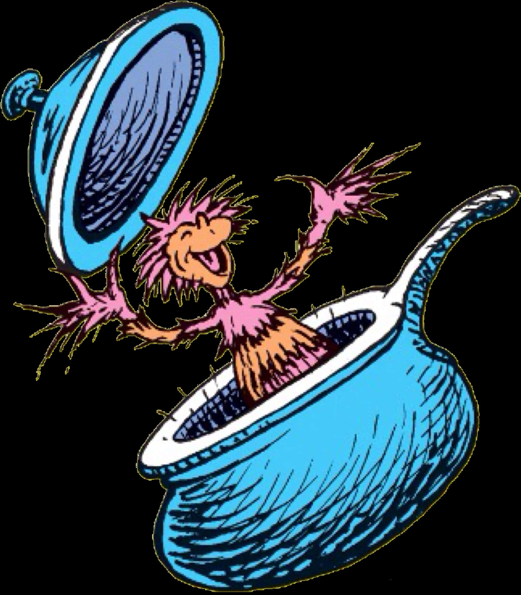 Dr Seuss Characterin Saucepan PNG image