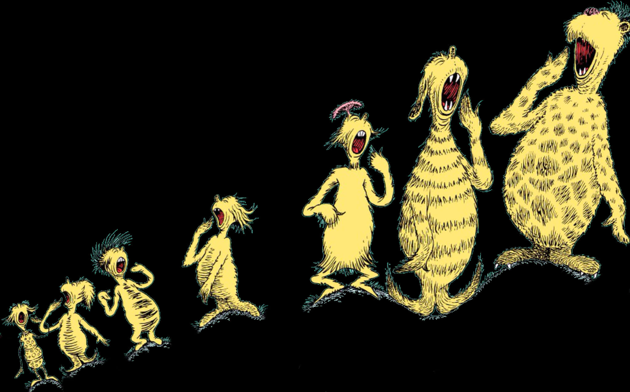 Dr Seuss Singing Creatures PNG image