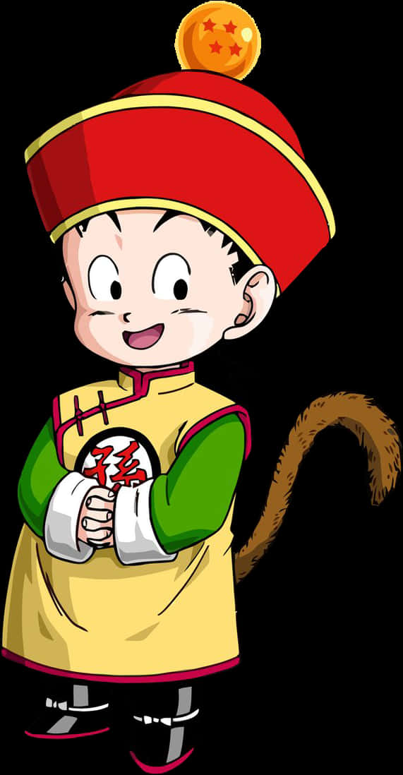 Dragon Ball Character With Four Star Dragon Ball PNG image
