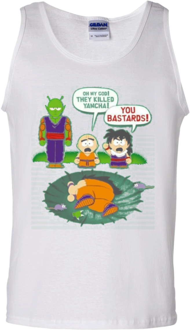 Dragon Ball South Park Crossover Tank Top PNG image