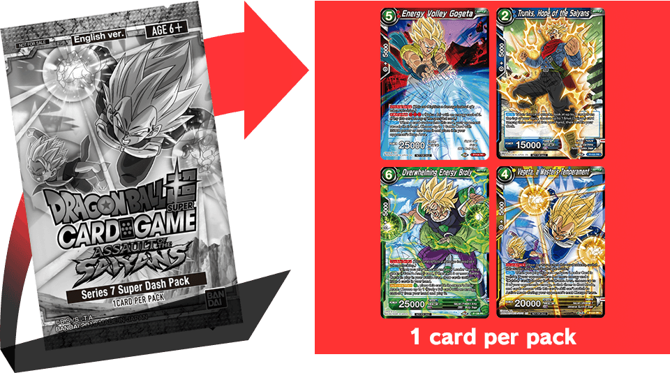 Dragon Ball Super Card Game Dash Pack Promotion PNG image