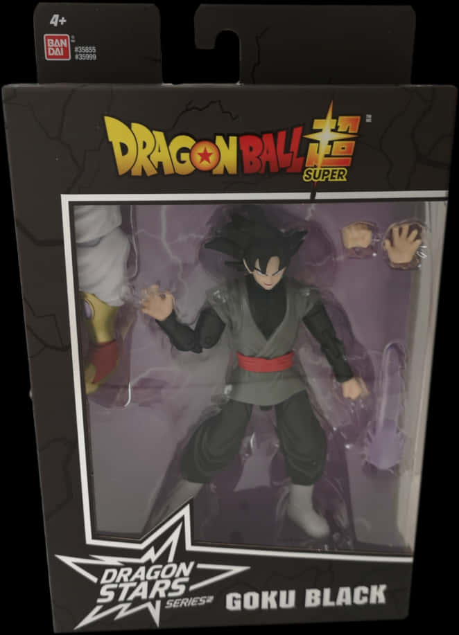 Dragon Ball Super Goku Black Action Figure Packaging PNG image