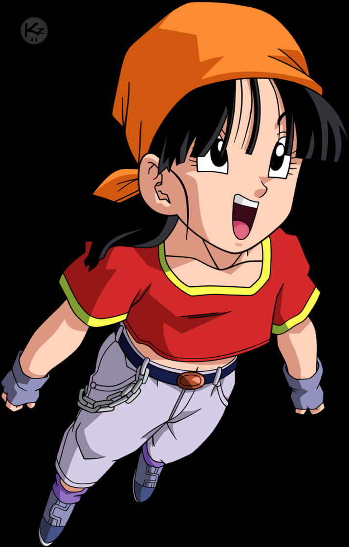 Dragon Ball Z Animated Character Pan PNG image