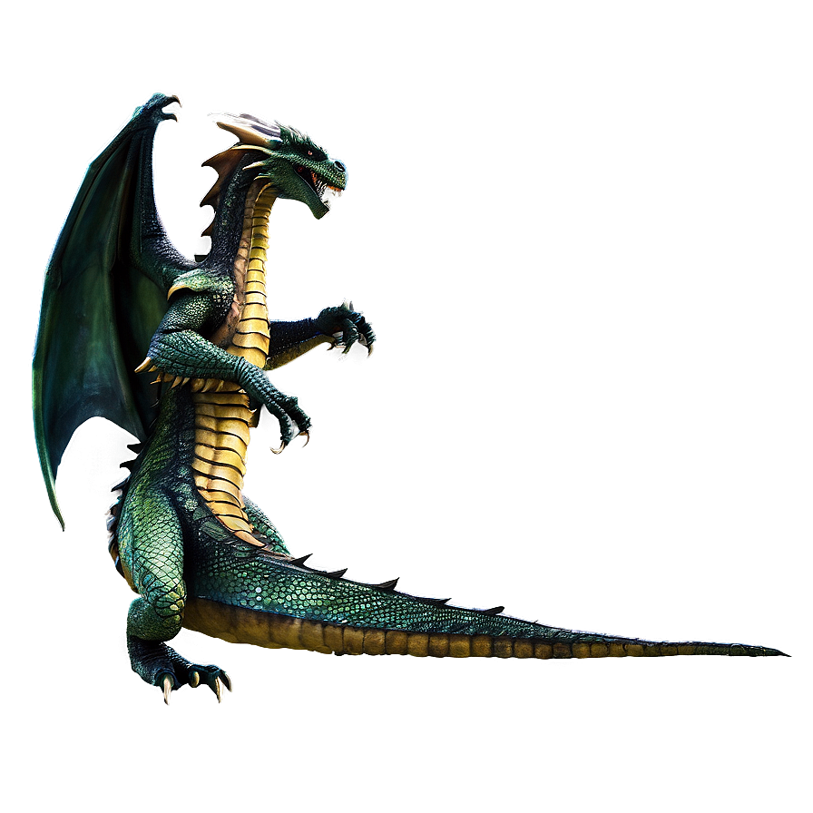 Dragon Battle Scene Png 05032024 PNG image