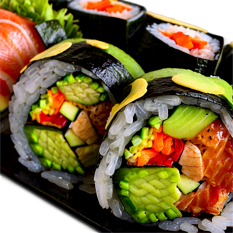 Dragon Roll Sushi Png 05212024 PNG image