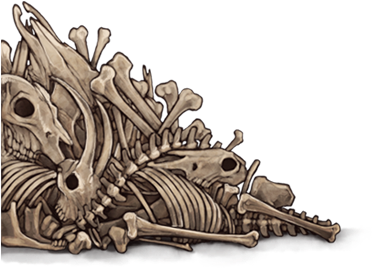 Dragon Skeleton Artwork PNG image