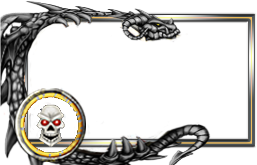 Dragon Skull Webcam Overlay PNG image