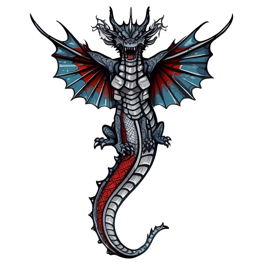 Dragon Tattoo Sleeve Idea Png 06122024 PNG image