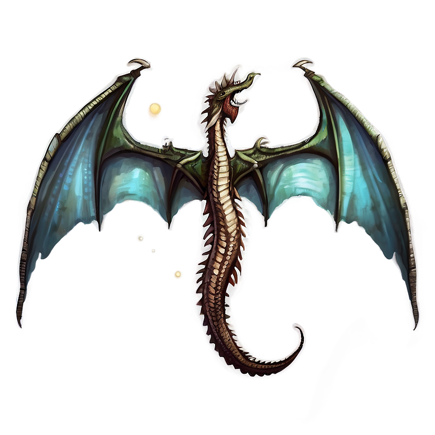 Dragon Wings Illustration Png 06122024 PNG image